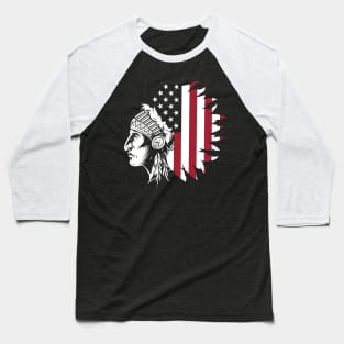 Red Indian Native American Baseball T-Shirt